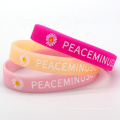 Factory Custom Color Logo Brand Luminous Exquisite Bracelet Silicone Wristband